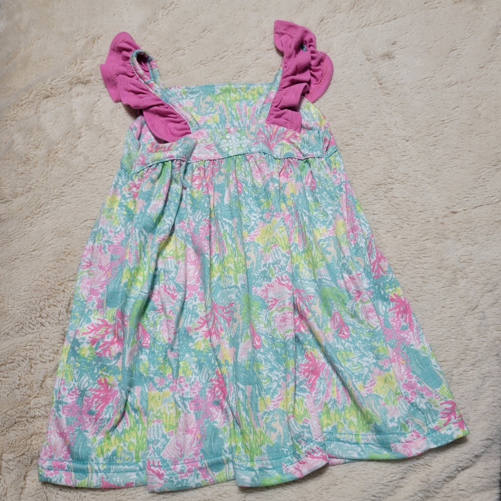 Jane Marie Ruffle Sleeve Dress Beachy Cover Up Size 2T